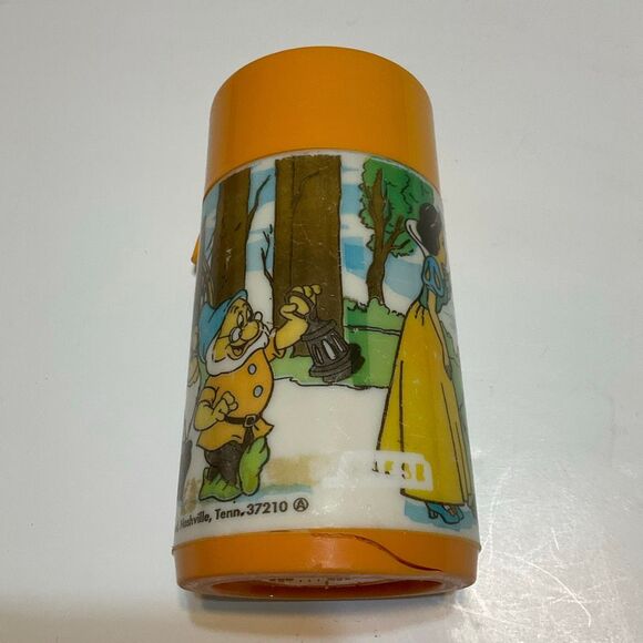 Vintage Disney Snow White Aladdin Thermos seven Dwarves - Picture 4 of 16